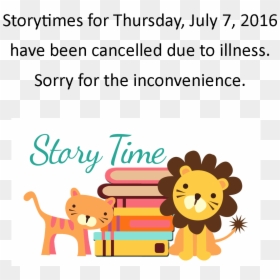 Story Times Canceled - Story Hour, HD Png Download - story time png