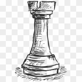 Drawing Chess Rook Jpg Royalty Free - Rook Chess Piece Drawing, HD Png Download - rook png