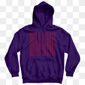 Social Anxiety Purple Hoodie - Hoodie Canadian Army, HD Png Download - anxiety png