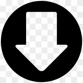 Down Arrow In A Circle - Downloads Png, Transparent Png - to be continued arrow png
