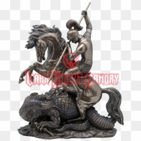 George Dragon Slayer Statue - Dragon Slayer Statue, HD Png Download - slayer png