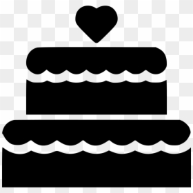 Wedding Cake I Comments - Wedding Cake Icon Png Black, Transparent Png - wedding icon png