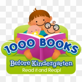 1000 Books Before Kindergarten, HD Png Download - story time png