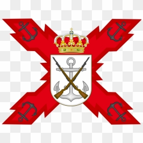 Coat Of Arms Of The Spanish Marine Corps General Command - Bandera Tercios De Flandes, HD Png Download - marines png