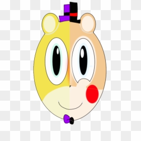 Fnaf Two Sides Face Of Fredbear And Toy Freddy By Ravene20 - Cartoon, HD Png Download - fredbear png