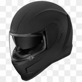 Icon Unisex Airform Motorcycle Full Face Riding Street - Airform Matte Black, HD Png Download - motorcycle icon png