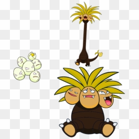 Clip Art Alternate Shinies Exeggcute And Alolan Exeggutor - Alolan Exeggcute, HD Png Download - exeggutor png