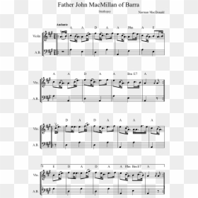 Father John Macmillan Of Barra Sheet Music Composed - Easy Bo Burnham Sheet Music, HD Png Download - barra png