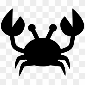 Transparent Crab Claw Png - Silhouette Crab Clipart, Png Download - crabs png
