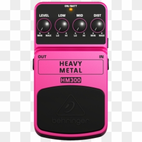 Behringer Hm300 Heavy Metal Distortion Effects Pedal - Pedal Behringer Heavy Metal Hm300, HD Png Download - heavy metal png