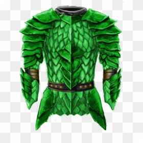 Green Dragon Scale Armor, HD Png Download - dragon scales png