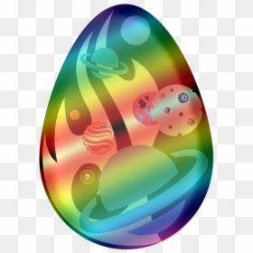Clipart, Easter Egg, Outer Space, Rainbow, Easter - Húsvéti Tojás Png, Transparent Png - outer space png