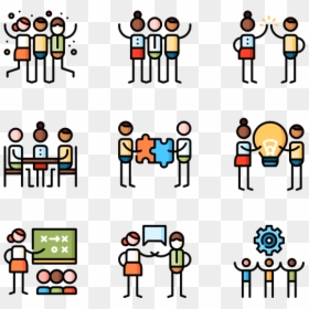 Essential Set - Leadership Vector Icons, HD Png Download - teamwork icon png