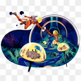 Space Illustration Background - Webrazzi, HD Png Download - teamwork icon png