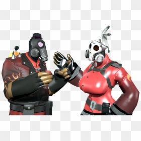 Made A Picture Of Risemonger’s Pyro And Flare (right) - Action Figure, HD Png Download - tf2 soldier png