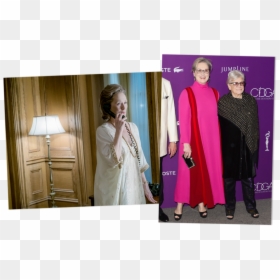 Meryl Streep And Ann Roth Pose On The Red Carpet At - Ann Roth The Post, HD Png Download - ann takamaki png