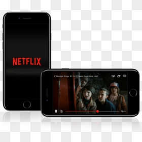 You Can Now Download Your Favourite Shows And Movies - Netflix On Your Phone, HD Png Download - netflix and chill png