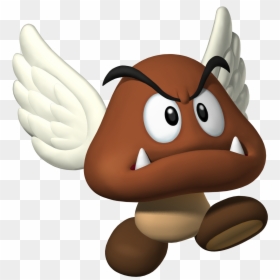 Mario Bros Clipart Enemy - Flying Goomba, HD Png Download - super mario 64 mario png