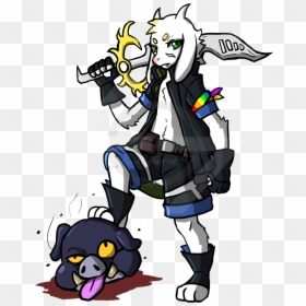 Prince Asriel The White Beast  a Fusion Character Between - Cartoon, HD Png Download - asriel png