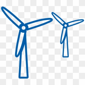 Wind Farms - Wind Mill Out Line, HD Png Download - wind icon png