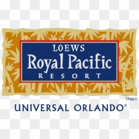 Loews Royal Pacific Resort At Universal Orlando Logo, HD Png Download - universal studios orlando logo png