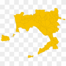 Map Of Metropolitan City Of Naples, Region Campania, - Naples Map Png, Transparent Png - italy map png