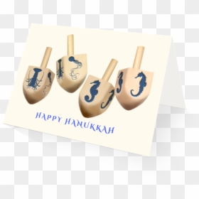 Ocean Dreidels Hannukah Card - Khaki, HD Png Download - holiday card png