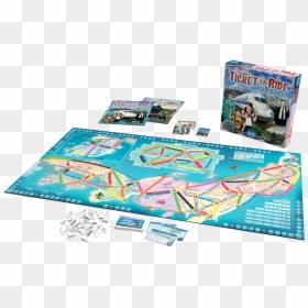 Ttr Japan Spread - Ticket To Ride Japan, HD Png Download - italy map png