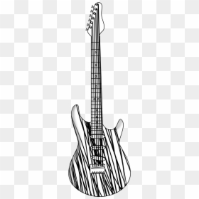 Black Clip Art Vector - Guitar No Background Black And White, HD Png Download - flying nimbus png