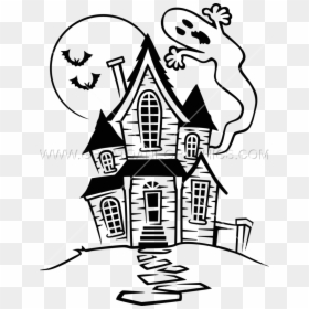 Haunted House Clipart Transparent Background - Haunted House Drawing Easy, HD Png Download - abandoned house png