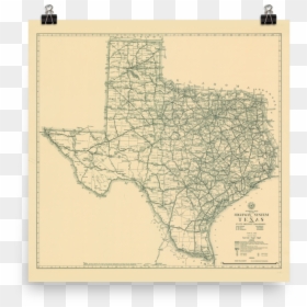 Transparent State Of Texas Clipart - Texas Old Map, HD Png Download - state of texas png