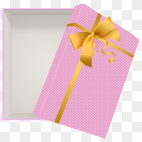 Open Gift Box Pink Png Clip Art Image - Open Png Transparent Gift Box Png, Png Download - wrapping paper png