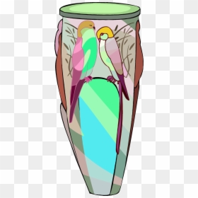 Vase Bird Clip Arts - Vase, HD Png Download - bird of paradise png