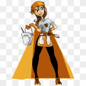 Lady House Cleaning Services Clip Art - House Cleaning Lady Cartoon, HD Png Download - house cleaning png