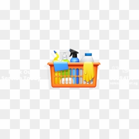 Cartoon Cleaning Supplies Clipart, HD Png Download - house cleaning png