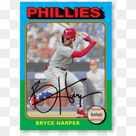 Bryce Harper 2019 Archives Baseball 1958 Topps Image - Hitting A Ball, HD Png Download - bryce harper png