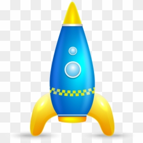Toy Clip Art Cartoon - Rocket, HD Png Download - blue texture png