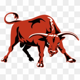 Charging Bull Cattle Ox - Bull About To Charge, HD Png Download - ox png