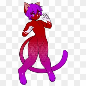 August The Feminine Catboy - Cartoon, HD Png Download - catboy png