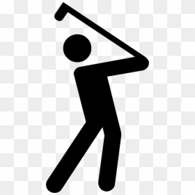 Golf Player Icon Png, Transparent Png - golf icon png