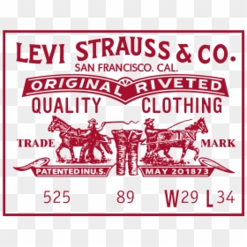 Levi Strauss Jeans Label Logo Vector - Levis Strauss Logo, HD Png Download - label vector png