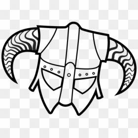 Skyrim Dragonborn Coloring Pages 5 By Brian - Skyrim Iron Helmet Drawing, HD Png Download - skyrim iron helmet png