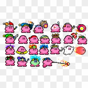Kirby Sprite Png - Sprite Kirby Pixel Art, Transparent Png - kirby star png
