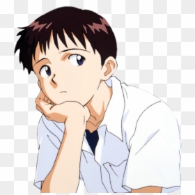 Sadshinji Discord Emoji - Shinji Ikari Png, Transparent Png - shinji png