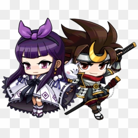 Clip Art Suspending Kanna And Hayato - Maplestory Ho Young Fan Art, HD Png Download - maplestory png