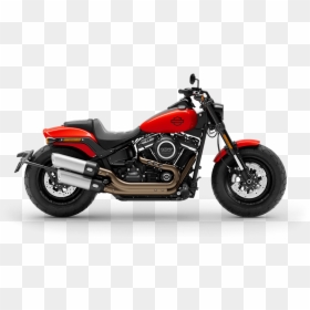 Harley Davidson Fat Bob 2019 Orange, HD Png Download - motorcycle rider png