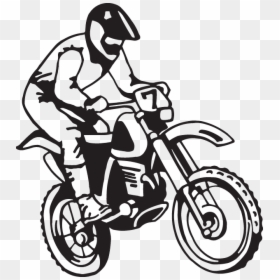 Dirt Bike Rider Clipart , Png Download - Bike Riders Clipart, Transparent Png - motorcycle rider png