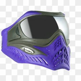 Purple On Grey V-force Grill Paintball Mask - Purple Paintball Mask, HD Png Download - paintball mask png