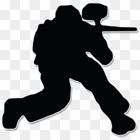 Pro Paintball Shop Silhouette Paintball Guns Stencil - Paintball Marker Silhouette Png, Transparent Png - paintball mask png