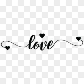 Love Black Tumblr Text Hearts Sticker Adesivos Collections - Vinilo Cabecera Love, HD Png Download - png tumblr text